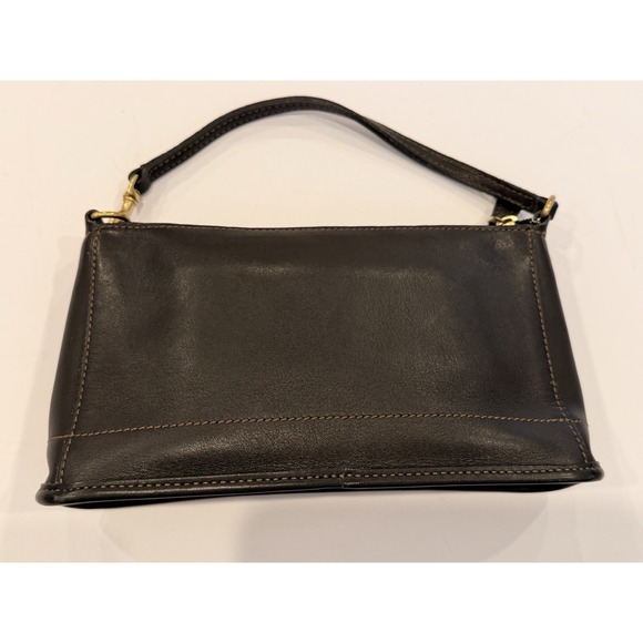 Coach Handbags - Vintage Coach 9311 Bleecker Demi Mini‎ Black Leather Wristlet USA